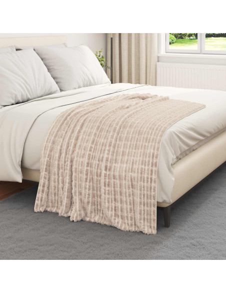 Coperta Beige 150 x 130 cm Panno