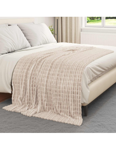 Coperta Beige 200 x 150 cm Panno