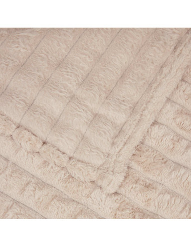 Coperta Beige 270 x 240 cm Panno