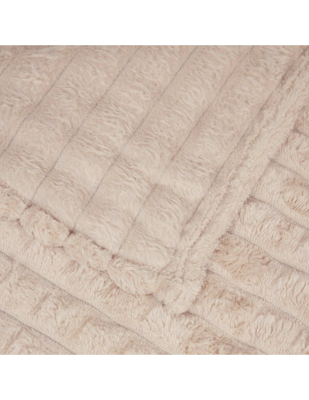 Coperta Beige 270 x 240 cm Panno