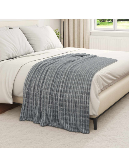 Coperta Grigio scuro 150 x 130 cm Panno