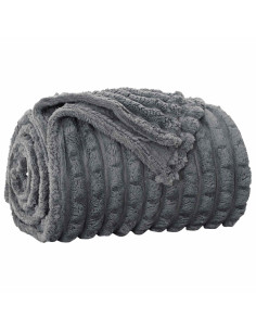 Coperta Grigio scuro 240 x 220 cm Panno 2