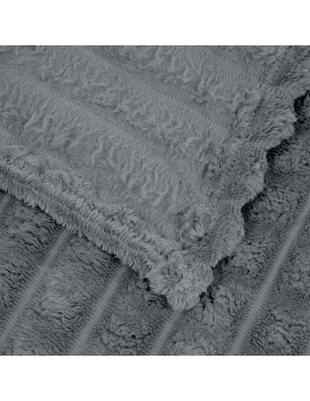 Coperta Grigio scuro 270 x 240 cm Panno