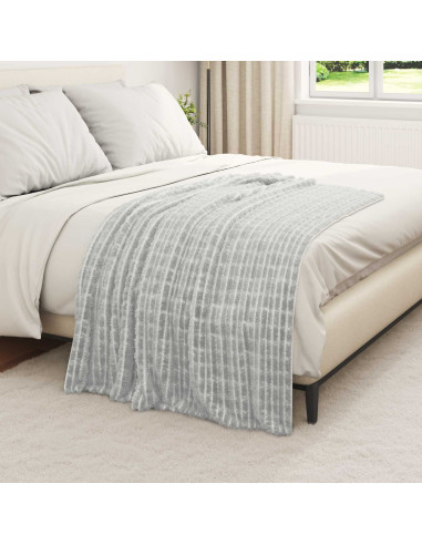 Coperta Grigio 150 x 130 cm Panno