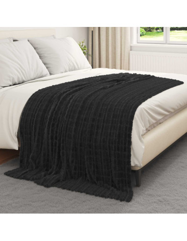 Coperta Nero 200 x 150 cm Panno