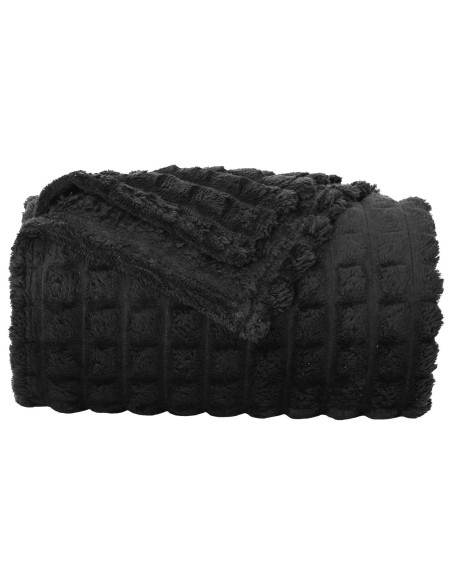 Coperta Nero 200 x 150 cm Panno