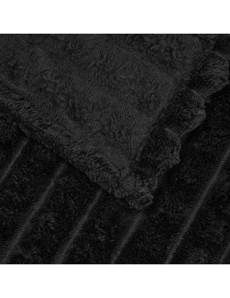 Coperta Nero 200 x 150 cm Panno