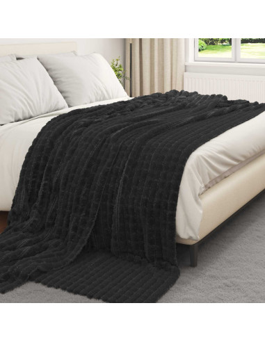 Coperta Nero 270 x 240 cm Panno