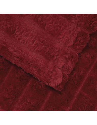 Coperta Rosso Bordeaux 200 x 150 cm Panno