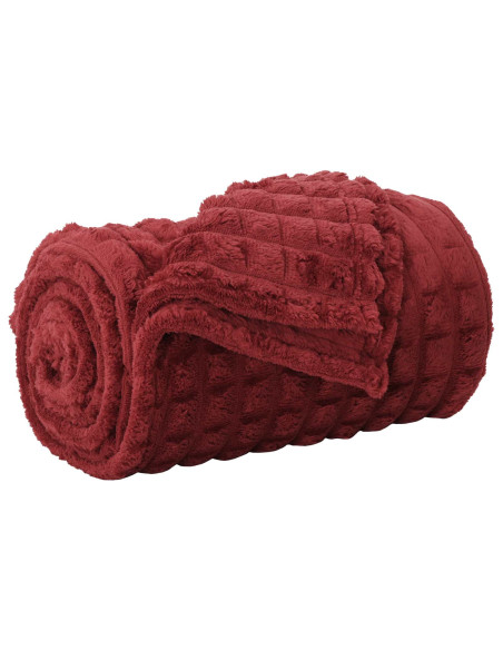 Coperta Rosso Bordeaux 270 x 240 cm Panno