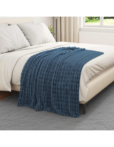 Coperte da Pile 6 pcs Blu navy 150 x 130 cm Panno