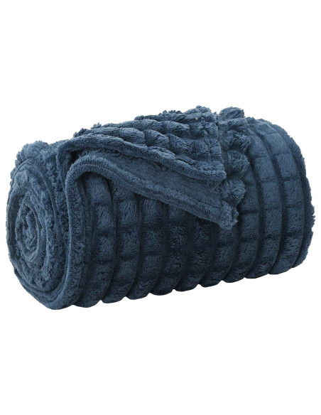 Coperte da Pile 6 pcs Blu navy 270 x 240 cm Panno