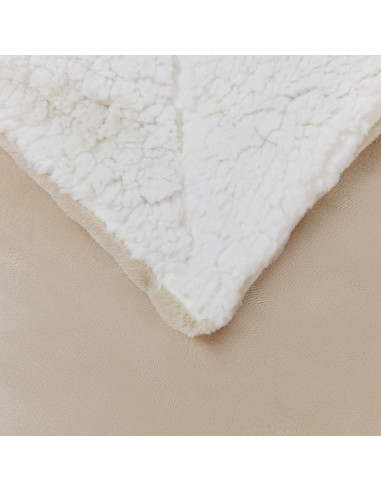 Coperta Beige 240 x 270 cm Panno