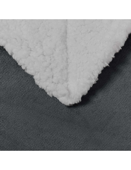 Coperta Grigio scuro 130 x 150 cm Panno