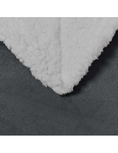 Coperta Grigio scuro 150 x 200 cm Panno