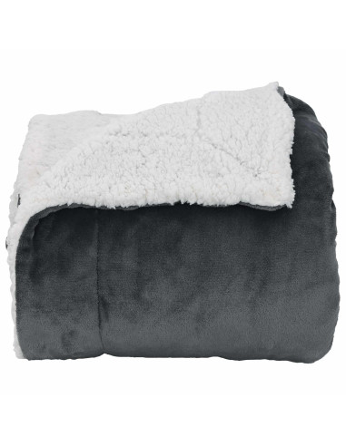 Coperta Grigio scuro 220 x 240 cm Panno