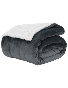 Coperta Grigio scuro 240 x 270 cm Panno 2