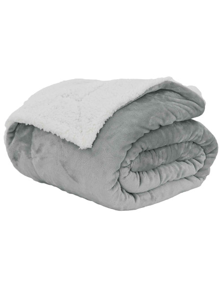 Coperta Grigio 130 x 150 cm Panno