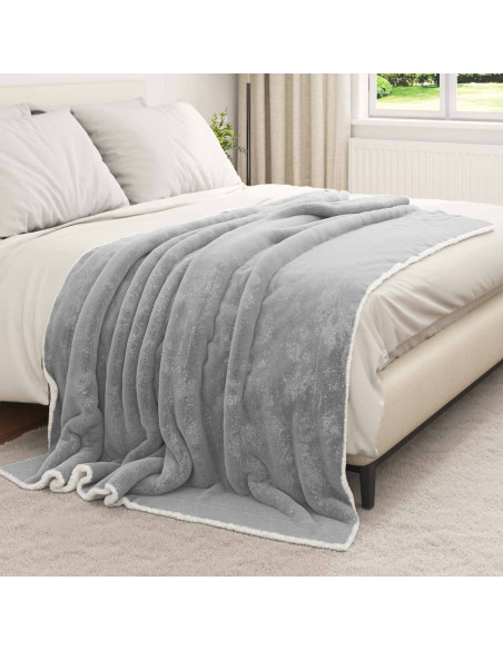 Coperta Grigio 150 x 200 cm Panno
