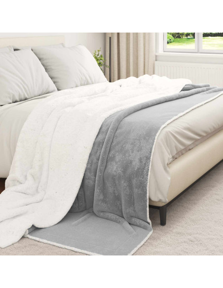 Coperta Grigio 220 x 240 cm Panno