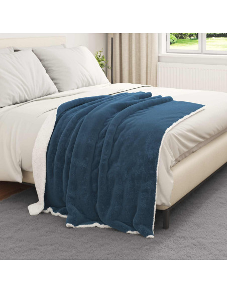 Coperta Blu navy 130 x 150 cm Panno