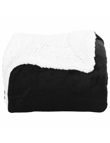 Coperta Nero 130 x 150 cm Panno