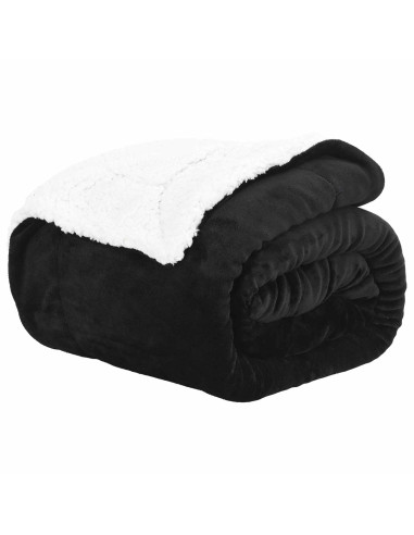 Coperta Nero 150 x 200 cm Panno