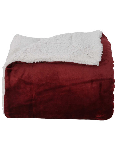 Coperta Rosso Bordeaux 130 x 150 cm Panno