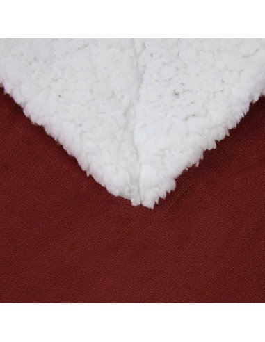 Coperta Rosso Bordeaux 130 x 150 cm Panno