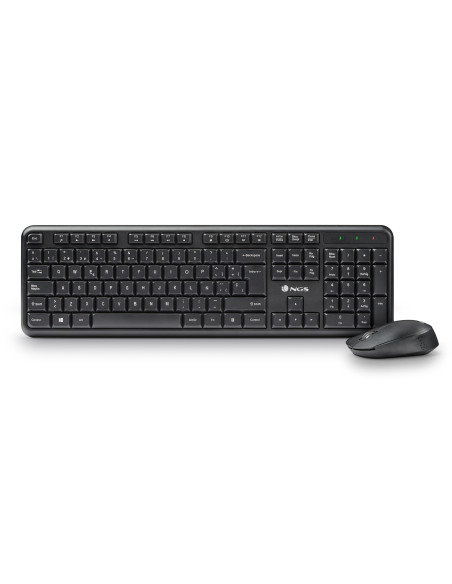 NGS HARMONY KIT (QUERTY, IT) tastiera Mouse incluso Universale RF Wireless QWERTY Italiano Nero