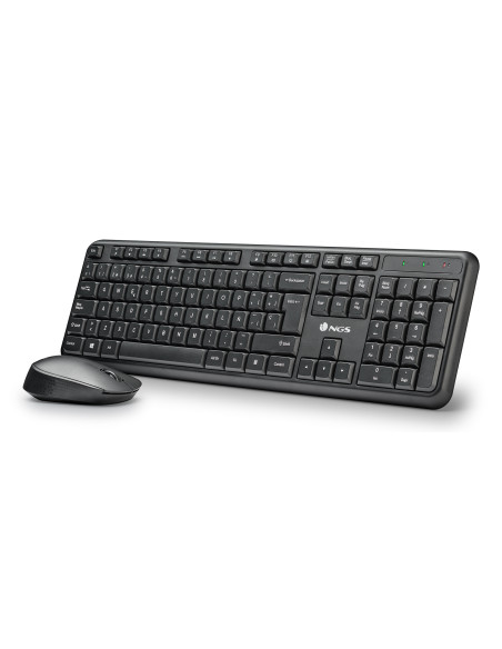 NGS HARMONY KIT (QUERTY, IT) tastiera Mouse incluso Universale RF Wireless QWERTY Italiano Nero