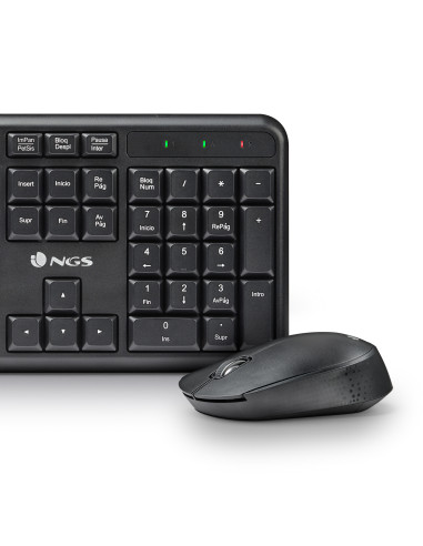 NGS HARMONY KIT (QUERTY, IT) tastiera Mouse incluso Universale RF Wireless QWERTY Italiano Nero