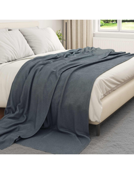 Coperta Grigio scuro 270 x 240 cm Panno