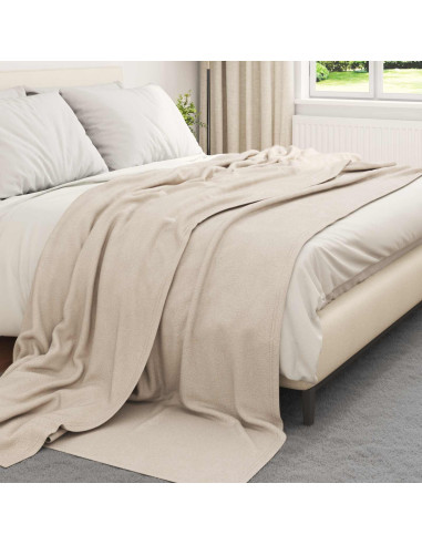 Coperte da Pile 6 pcs Beige 270 x 240 cm Panno
