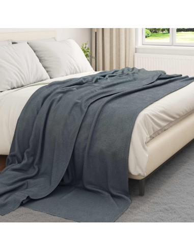 Coperte da Pile 6 pcs Grigio scuro 270 x 240 cm Panno