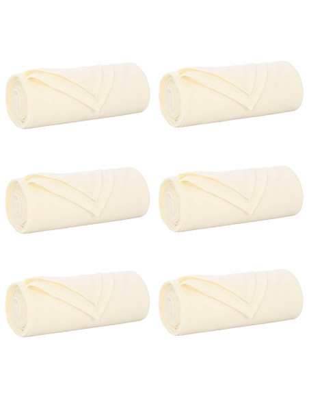 Coperte da Pile 6 pcs Crema 270 x 240 cm Panno