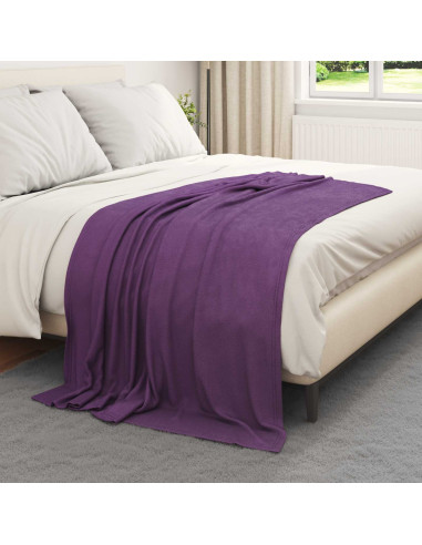 Coperte da Pile 6 pcs Viola 170 x 130 cm Panno