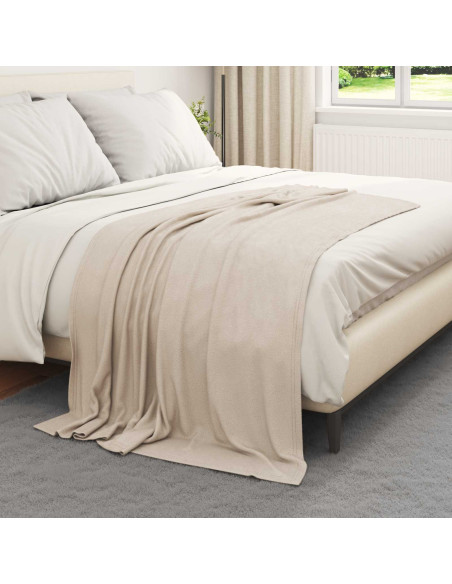 Coperte da Pile 24 pcs Beige 170 x 130 cm Panno