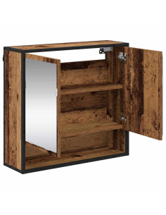 Scaffale da parete con porta Legno vecchio 65 x 20 x 60 cm