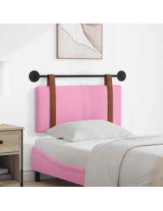 Testata appesa Tinta unita Rosa 80 x 40 cm Legno multistrato