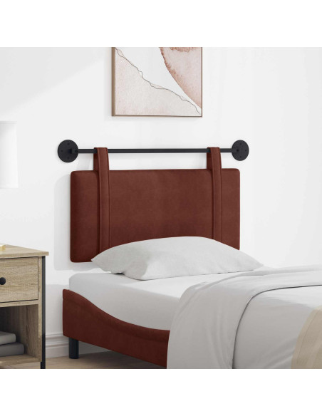 Testata appesa Marrone Lucido 100 x 55 x 5 cm PU Antico