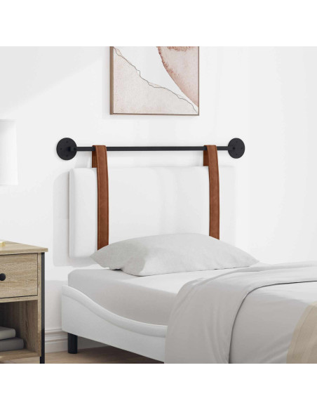 Testata appesa Tinta unita Bianco 90 x 40 cm Legno multistrato