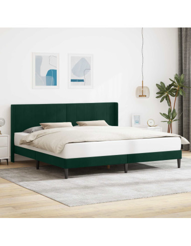 Struttura del letto Verde Scuro 180 x 200 cm Velluto