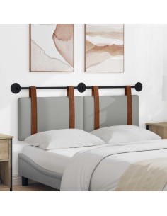 Testata appesa Grigio Nuvola 140 x 40 cm Legno multistrato