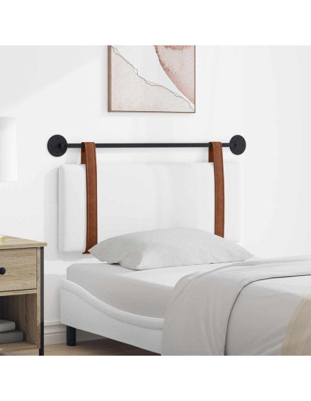 Testata appesa Tinta unita Bianco 100 x 40 cm Legno multistrato