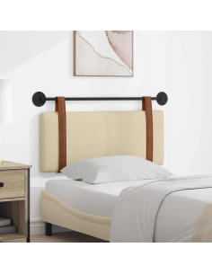 Testata appesa Tinta unita Crema 100 x 40 cm Legno multistrato 2