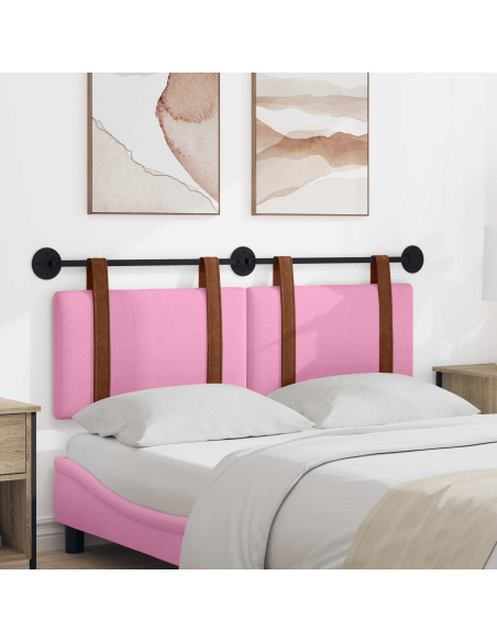 Testata appesa Tinta unita Rosa 120 x 40 cm Legno multistrato
