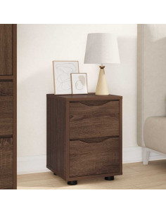 Comodino Rovere Marrone 30,5 x 30 x 43 cm Legno multistrato