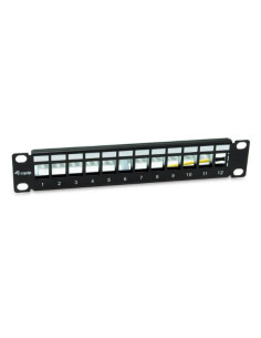 12-PORT KEYSTONE SHIELDED PATCH PAN