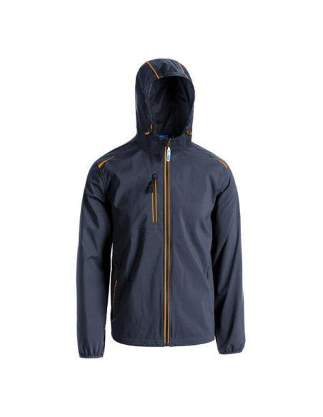 GIUBBINO WINDY BLU NAVY/ARANCIO-XL